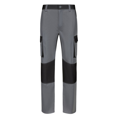 VL NJORD. Two-tone multi-pocket twill trousers (240 g/m²), in cotton (35) and polyester (65)